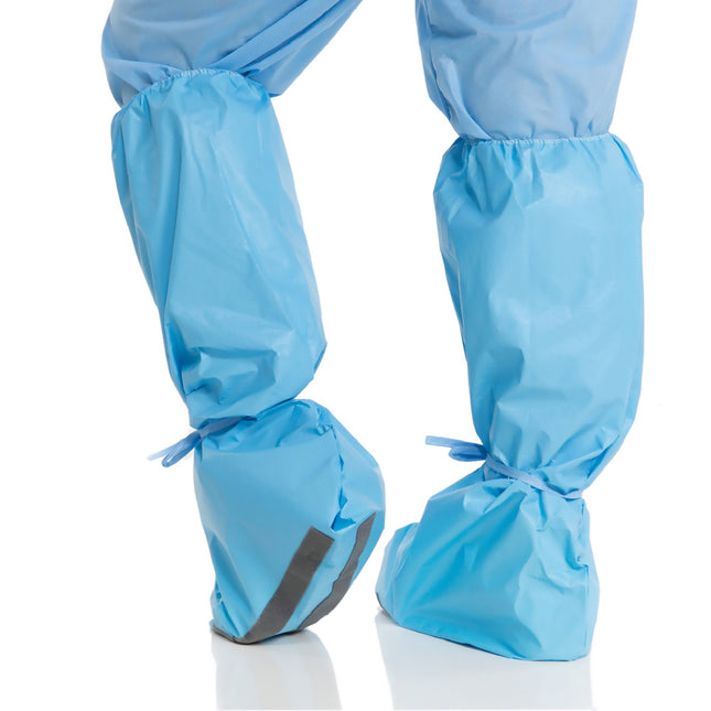 O&M Halyard Inc | Boot Cover Hi Guard® One Size Fits Most Knee High Nonskid Sole Blue NonSterile | 69572-PK/30