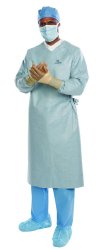 O&M Halyard Inc | Surgical Gown Aero Chrome NonSterile AAMI Level 4 Disposable | 44662NS