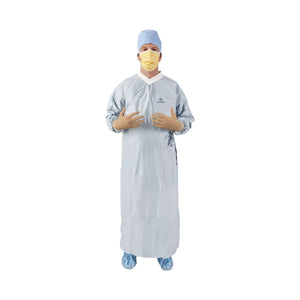 Surgical Gown with Towel Aero Chrome Silver Sterile AAMI Level 4 Disposable 44673