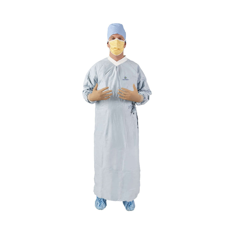 Surgical Gown with Towel Aero Chrome Silver Sterile AAMI Level 4 Disposable 44673