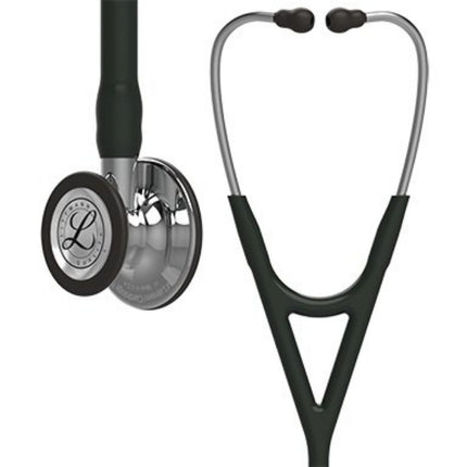 Stethoscope, Mirror Finish Chestpiece, Black Tube, 27" | 6177 | SurgiMac