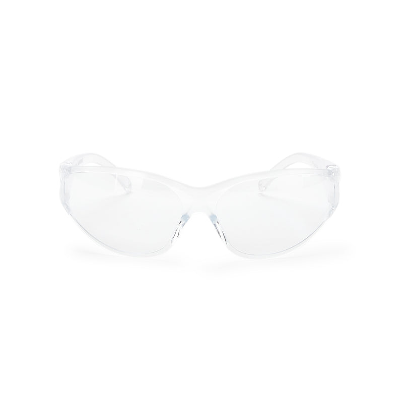 Safety Glasses Fastrac Anti-scratch Coating Clear Tint Polycarbonate Lens Clear Frame Over Ear One Size Fits Most S1410S