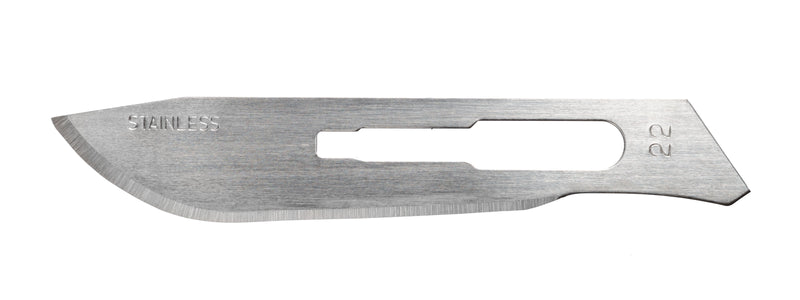 Surgical Blade Technocut Stainless Steel No. 22 Sterile Disposable Individually Wrapped 03746