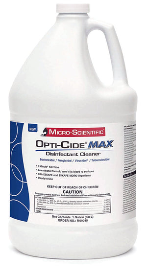 Opti-Cide Max Surface Disinfectant Cleaner Alcohol Based Manual Pour Liquid 1 gal M60035