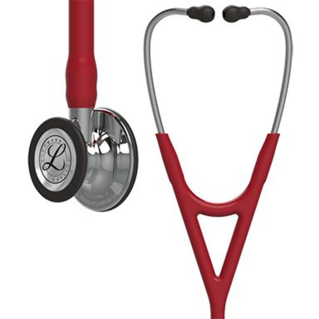 3M | Stethoscope, Mirror Finish Chestpiece, Burgundy Tube, 27" | 6170