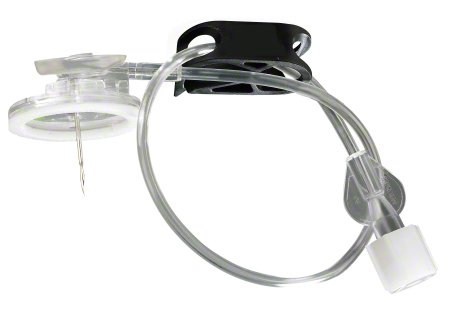 B. Braun Medical | Huber Needle Infusion Set Surecan Safety II 20 Gauge 3/5 Inch 8 Inch Tubing Caresite Needleless Port, Y-site Injection Port | 4447050-02-20