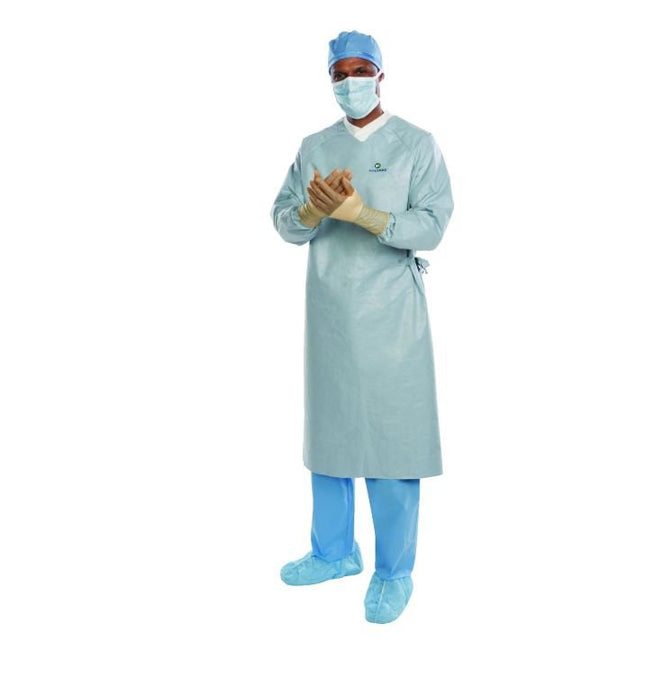 O&M Halyard Inc | Surgical Gown Aero Chrome NonSterile AAMI Level 4 Disposable | 44664NS