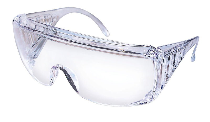 Yukon Safety Glasses Yukon Wraparound Clear Tint Polycarbonate Lens Clear Frame Over Ear One Size Fits Most 9800
