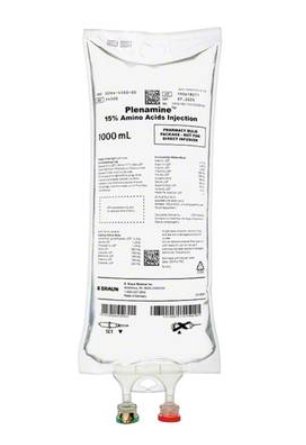 B. Braun Medical | Plenamine Caloric Agent Parenteral Amino Acid No.6 15% Solution Pharmacy Bulk Package 1,000 mL | S4500