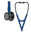 Stethoscope, High Polish Smoke Finish Chestpiece, Navy Tube, Blue Stem and Black Headset, 27