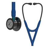 Stethoscope, High Polish Smoke Finish Chestpiece, Navy Tube, Blue Stem and Black Headset, 27" 6202
