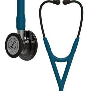 Stethoscope, High Polish Smoke-Finish Chestpiece, Caribbean Blue Tube, Mirror Stem and Smoke Headset, 27" 6234