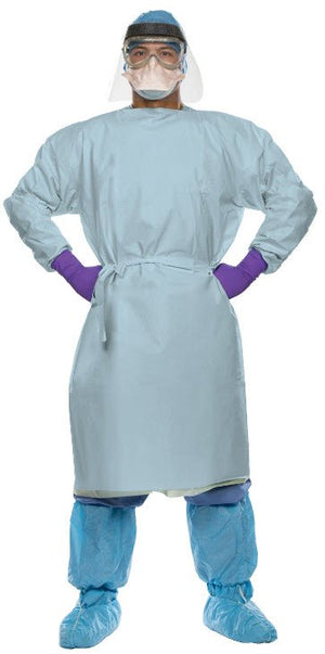 Chemotherapy Procedure Gown Halyard Chemo360 Blue NonSterile ASTM F739-12 Disposable 47347