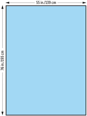 General Purpose Drape Halyard Large Drape 55 W X 76 L Inch NonSterile 47623NS