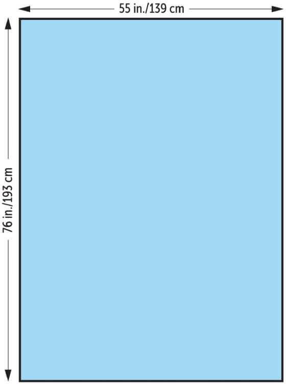 General Purpose Drape Halyard Large Drape 55 W X 76 L Inch NonSterile 47623NS