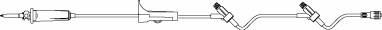 Primary IV Administration Set BBraun Gravity 2 Ports 15 Drops / mL Drip Rate Without Filter 84 Inch Tubing Solution US1150