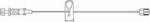 IV Extension Set SafeLine* Needle-Free Port Micro Bore 7 Inch Tubing Without Filter NF1310-50