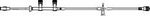 IV Extension Set Safsite Needle-Free Port Standard Bore 42 Inch Tubing Without Filter 472038