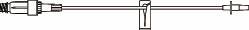 IV Extension Set Needle-Free Port Small Bore 8 Inch Tubing Without Filter 473446