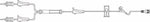 Primary IV Administration Set BBraun Gravity 1 Port 10 Drops / mL Drip Rate 170 Micron Filter 84 Inch Tubing Blood NF5140