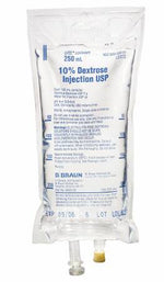 Caloric Agent Dextrose / Water, Preservative Free 10% IV Solution Flexible Bag 250 mL L5202-24