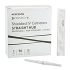 McKesson | Peripheral IV Catheter McKesson Prevent® R 20 Gauge 1 Inch Button Retracting Safety Needle | 380233-BX