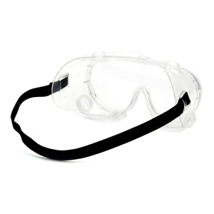Protective Goggles Pyramex Fit Over Clear Tint Polycarbonate Lens Clear Frame Elastic Strap One Size Fits Most G204