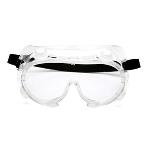 Protective Goggles Pyramex Fit Over Clear Tint Polycarbonate Lens Clear Frame Elastic Strap One Size Fits Most G204