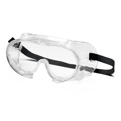 Protective Goggles Pyramex Fit Over Clear Tint Polycarbonate Lens Clear Frame Elastic Strap One Size Fits Most