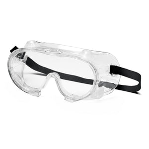 Protective Goggles Pyramex Fit Over Clear Tint Polycarbonate Lens Clear Frame Elastic Strap One Size Fits Most G204