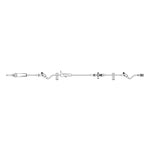 Primary IV Administration Set SafeDay Gravity 2 Ports 15 Drops / mL Drip Rate Without Filter 125 Inch Tubing Solution 352646