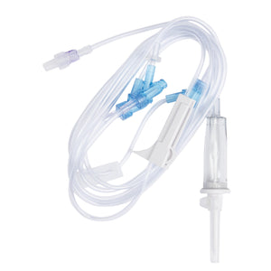 Primary IV Administration Set SafeDay Gravity 3 Ports 15 Drops / mL Drip Rate Without Filter 112 Inch Tubing Solution 352640