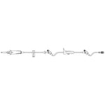 Primary IV Administration Set SafeDay Gravity 2 Ports 60 Drops / mL Drip Rate Without Filter 105 Inch Tubing Solution 352635