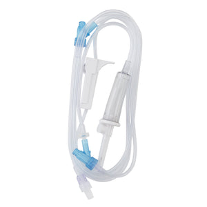 Primary IV Administration Set SafeDay Gravity 2 Ports 15 Drops / mL Drip Rate Without Filter 84 Inch Tubing Solution 352639