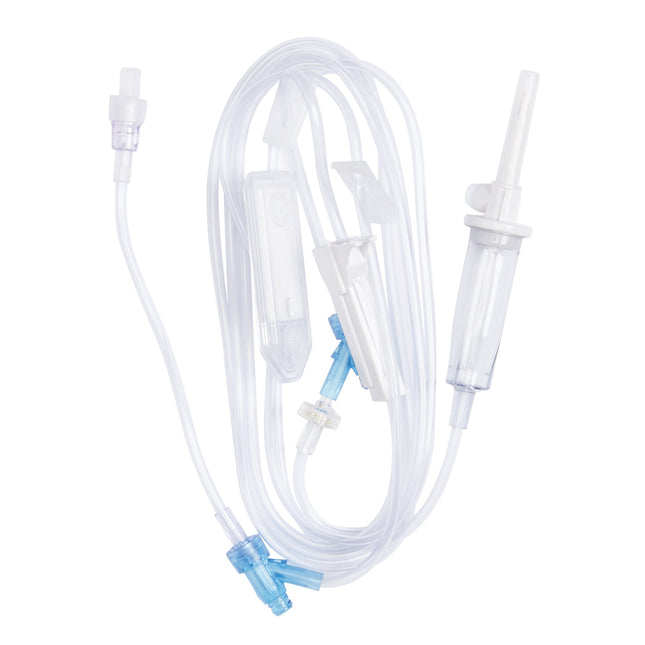 B. Braun Medical | Primary IV Administration Set SafeDay 24 Hour Gravity 2 Ports 15 Drops / mL Drip Rate 0.2 Micron Filter 104 Inch Tubing Solution | 352643