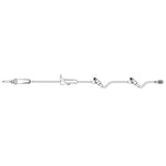 Primary IV Administration Set SafeDay Gravity 2 Ports 15 Drops / mL Drip Rate Without Filter 126 Inch Tubing Solution 352645