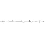 Primary IV Administration Set with Extension Set SafeDay Gravity 2 Ports 10 Drops / mL Drip Rate Without Filter 88 Inch Tubing Solution 352631