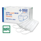 MYCO Medical | Procedure Mask MYCO MR Safe MRI Safe Pleated Earloops One Size Fits Most White NonSterile ASTM Level 3 Adult | MYEL30000