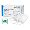 Procedure Mask MYCO MR Safe MRI Safe Pleated Earloops One Size Fits Most White NonSterile ASTM Level 3 Adult