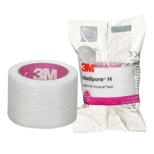 Cloth Surgical Tape, 1" x 2 yds, Individually Packaged, Single-Patient Use Rolls 2860S-1-72