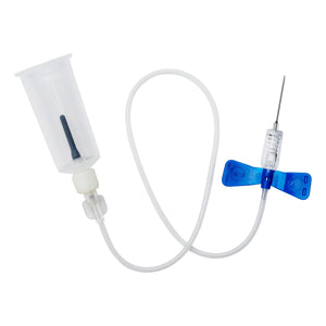 RELI Gemtier Blood Collection Set with Holder 23 Gauge 3/4 Inch Needle Length Safety Needle 7-2/5 Inch Tubing Sterile GSBCS23G-7T-1