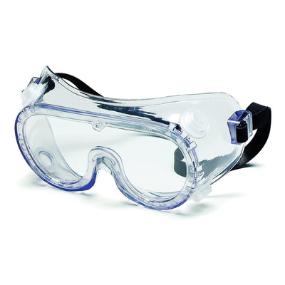 Protective Goggles 22 Series Fit Over Anti-fog / Anti-scratch Coating Clear Tint Polycarbonate Lens Clear Frame Elastic Strap One Size Fits Most