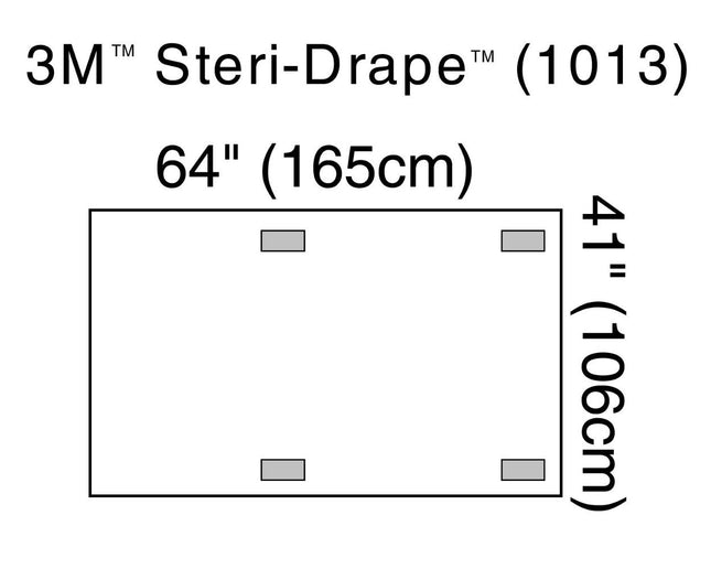 3M | X-Ray Image Intensifier Drape, 4 Adhesive Patches, 41" x 64" | 1013-40