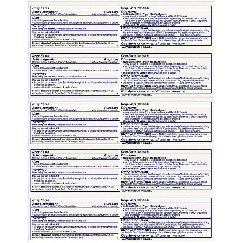 Sensodyne Repair and Protect Toothpaste, 5 pack. 3.4 oz Each. 134758-5