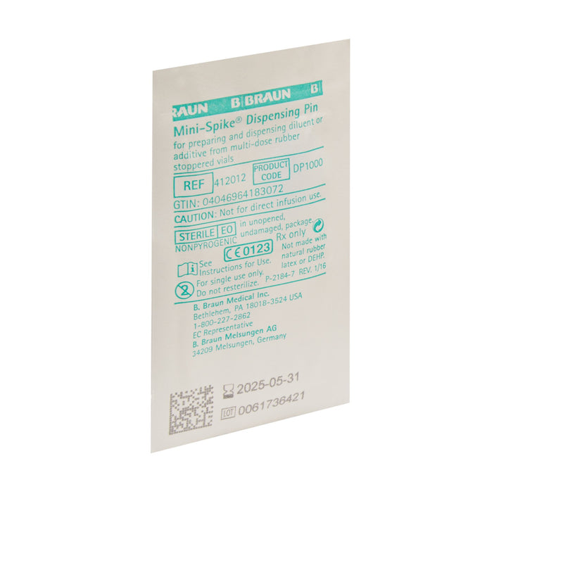 IV Additive Dispensing Pin Mini-Spike Needle-free, Luer Lock 412012-50
