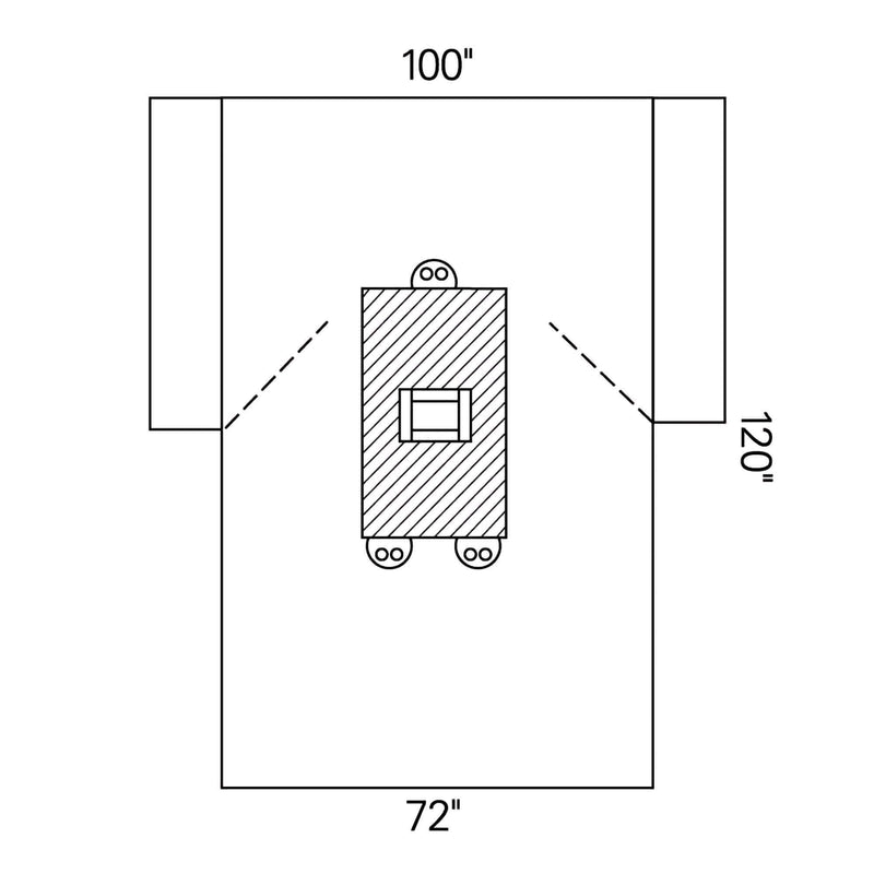 Abdominal Drape Transverse Laparotomy Drape 100 W X 72 W X 120 L Inch Sterile 89281