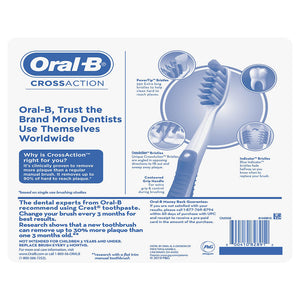 Oral-B Cross Action Manual Toothbrushes, 8 pk. 150971