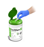 Metrex CaviWipes HP XL Surface Disinfectant Cleaner Peroxide Based Manual Pull Wipe 16-1150