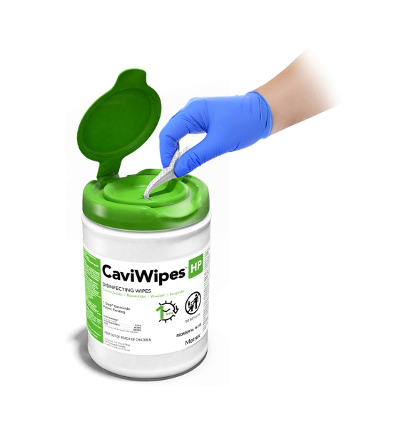 Metrex CaviWipes HP XL Surface Disinfectant Cleaner Peroxide Based Manual Pull Wipe 16-1150