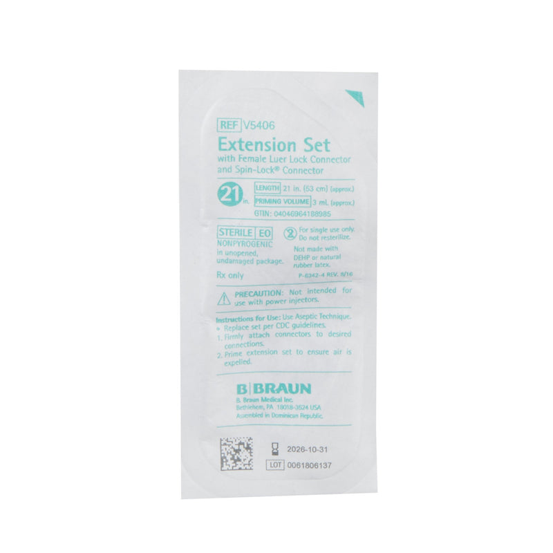IV Extension Set Standard Bore 21 Inch Tubing Without Filter V5406-50
